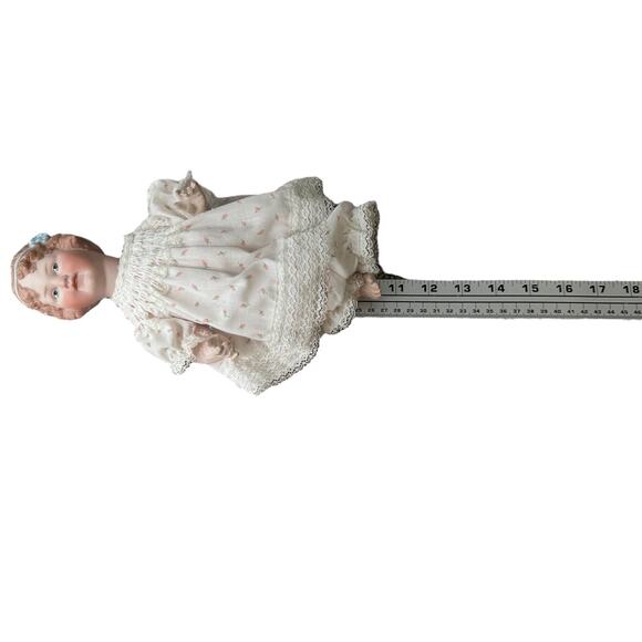 Antique Vintage Revalo DEP Bisque Socket Head Girl Character Doll Size 3 Bow - Picture 11 of 11